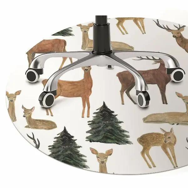 Tapis de chaise de bureau Cerf