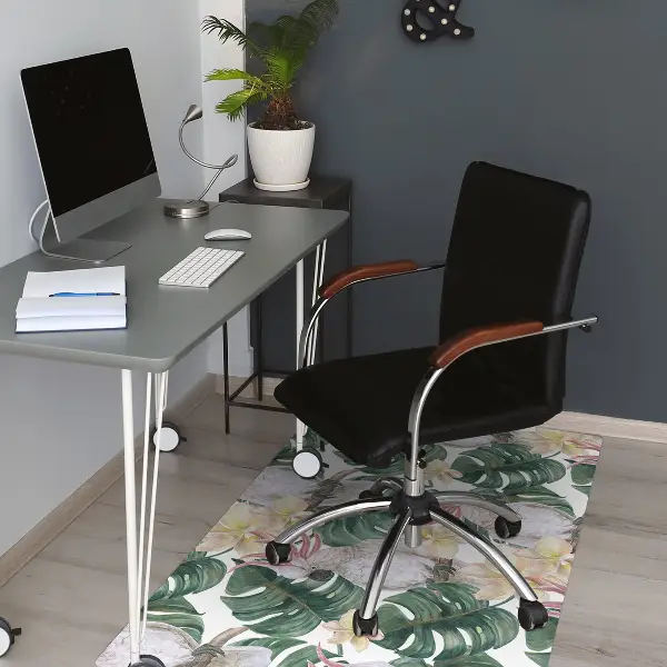 Tapis fauteuil bureau do biura Perroquets tropicaux