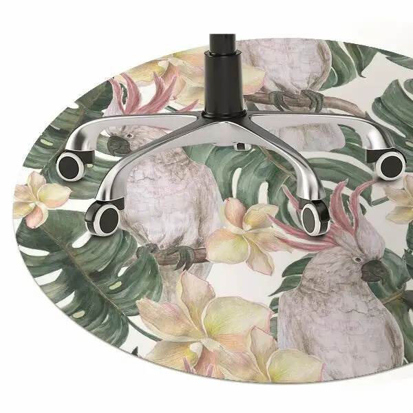 Tapis fauteuil bureau do biura Perroquets tropicaux