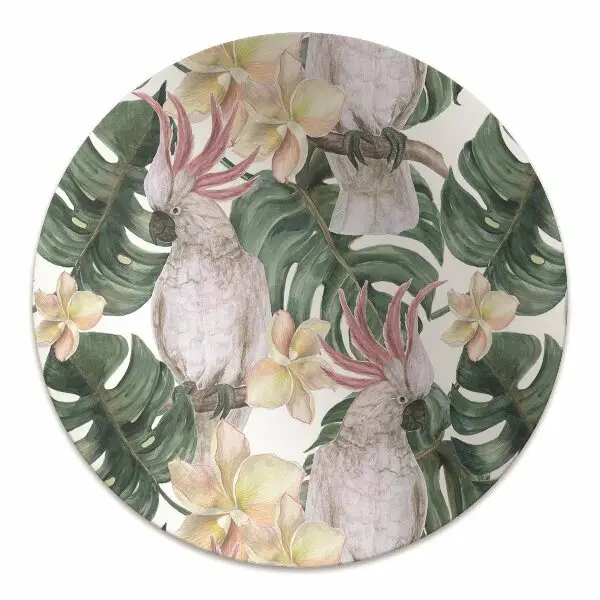 Tapis fauteuil bureau do biura Perroquets tropicaux