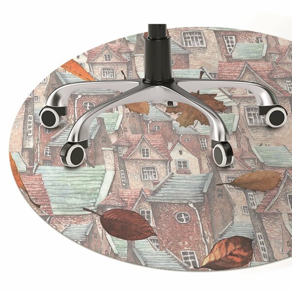 Tapis de chaise de bureau Ville automnale