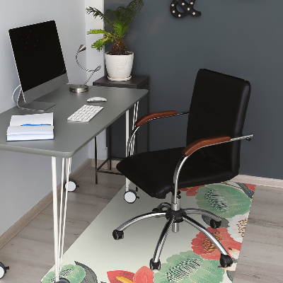 Tapis de chaise de bureau Fleurs de printemps