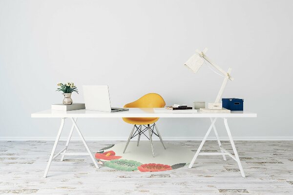 Tapis de chaise de bureau Fleurs de printemps