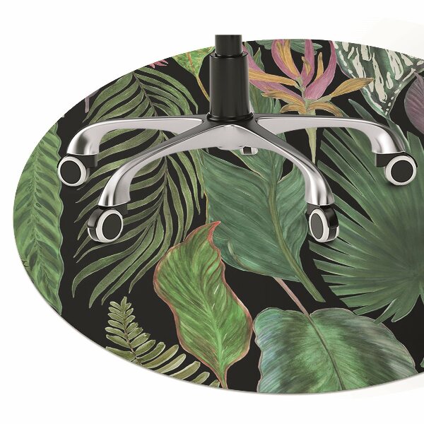 Tapis fauteuil bureau do biura Feuilles tropicales