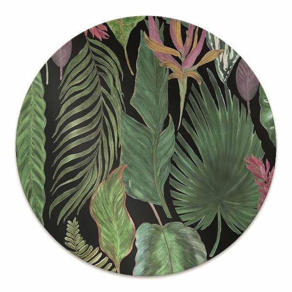 Tapis fauteuil bureau do biura Feuilles tropicales