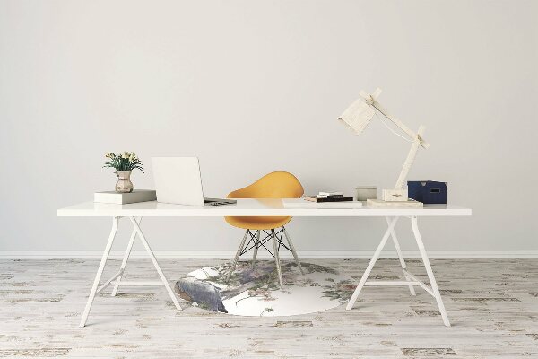 Tapis de chaise de bureau Perroquet