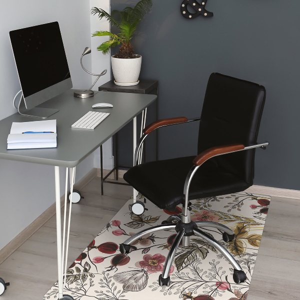 Tapis de chaise Fleurs de terrain