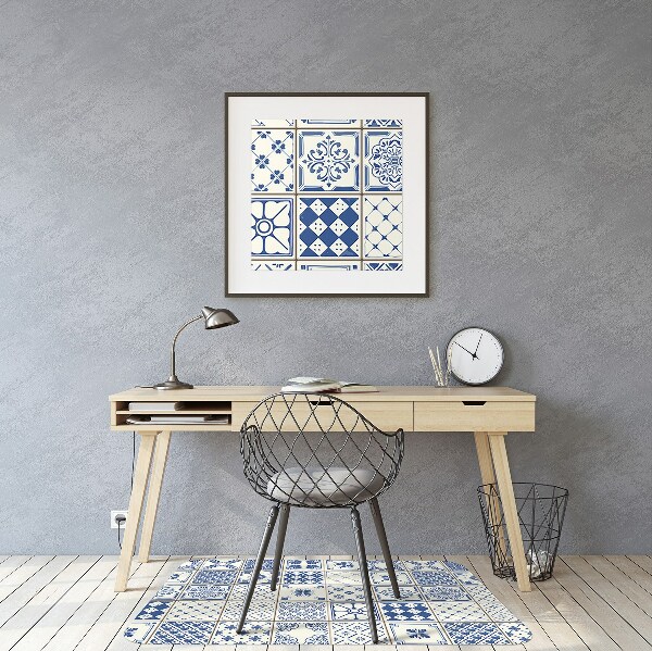 Tapis de chaise de bureau Tuiles Azulejos