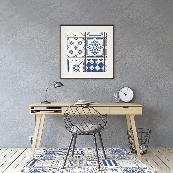Tapis de chaise de bureau Tuiles Azulejos