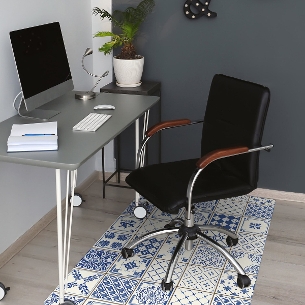 Tapis de chaise de bureau Tuiles Azulejos