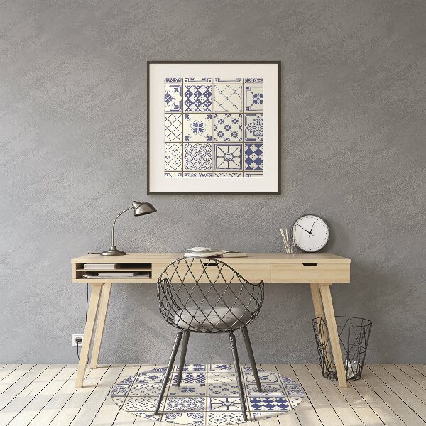 Tapis de chaise de bureau Tuiles Azulejos
