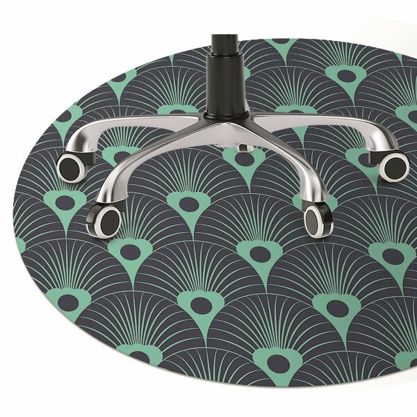 Tapis pour chaise de bureau Conception au néon