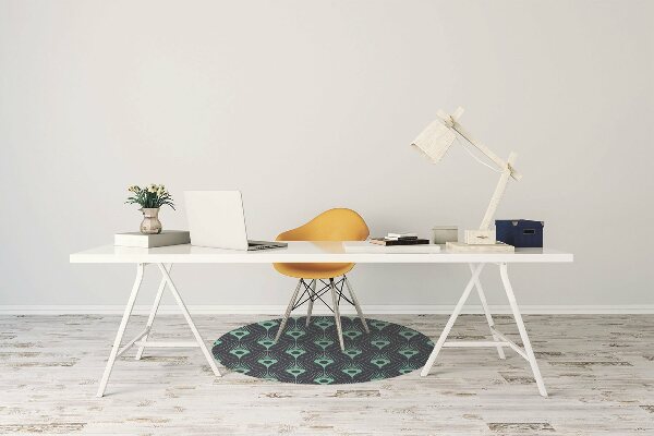 Tapis pour chaise de bureau Conception au néon