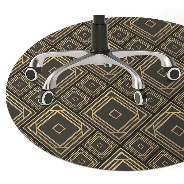 Tapis protection sol Illusion géométrique