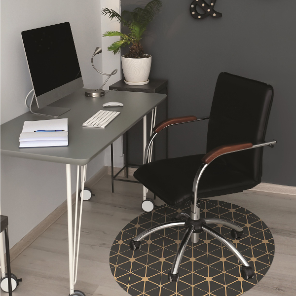 Tapis bureau Hexagonal