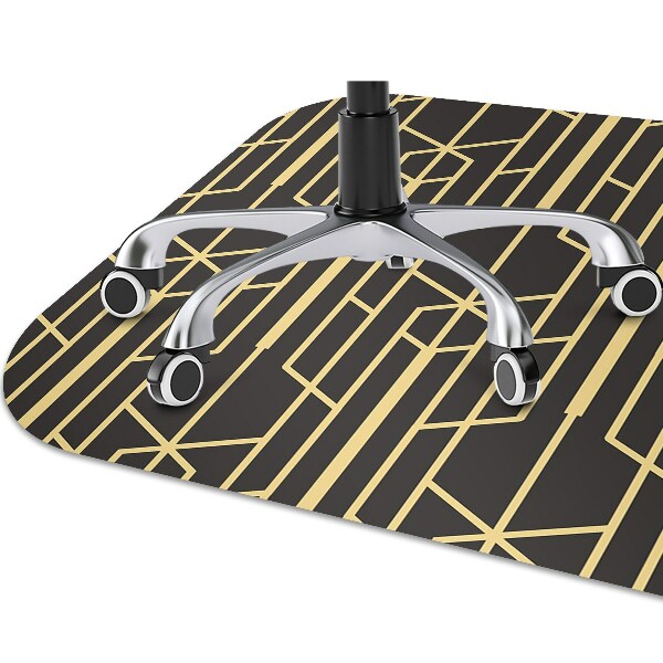 Tapis bureau Lignes jaunes