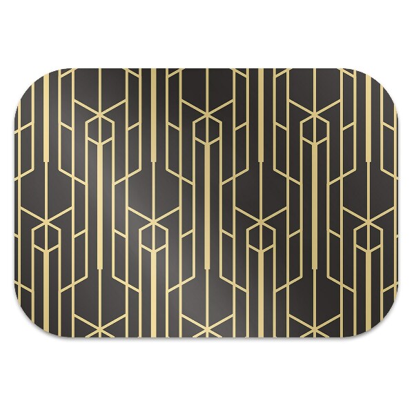 Tapis bureau Lignes jaunes