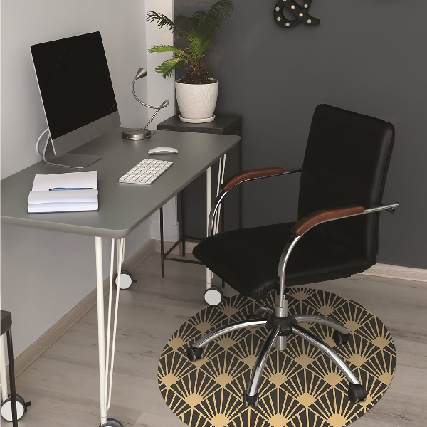 Tapis de chaise de bureau Art Déco