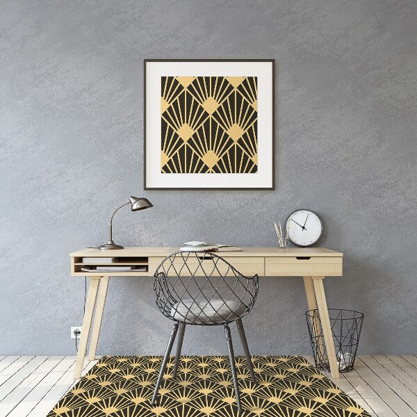 Tapis de chaise de bureau Art Déco