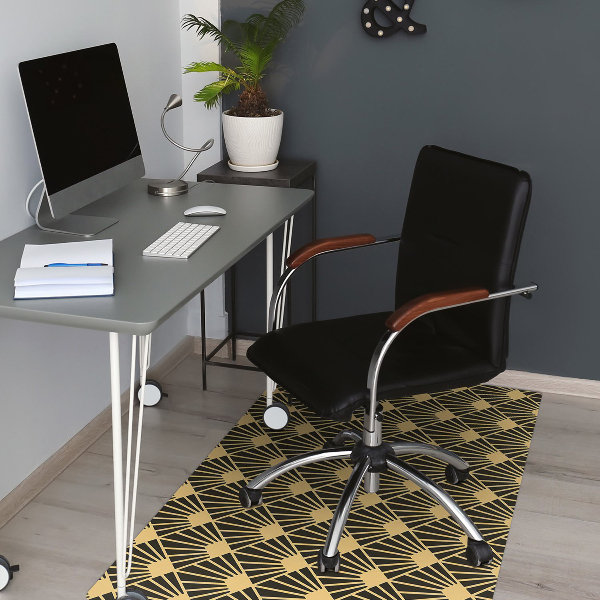 Tapis de chaise de bureau Art Déco