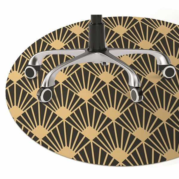 Tapis de chaise de bureau Art Déco