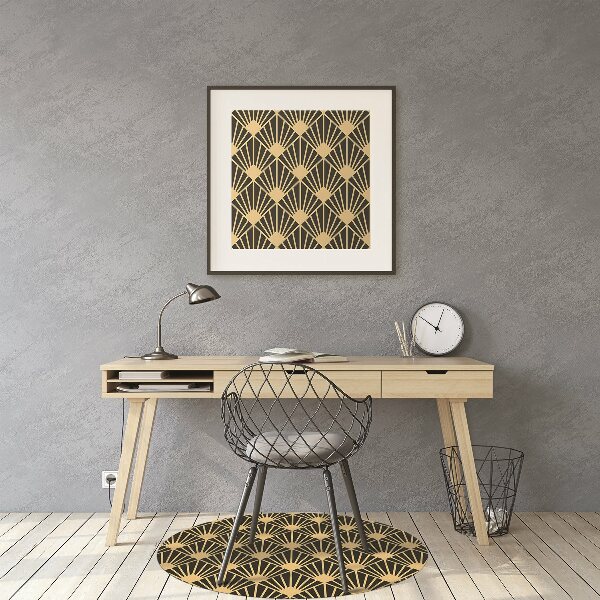 Tapis de chaise de bureau Art Déco