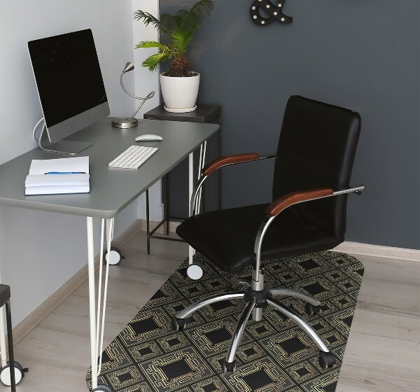 Tapis de chaise de bureau Carrelage