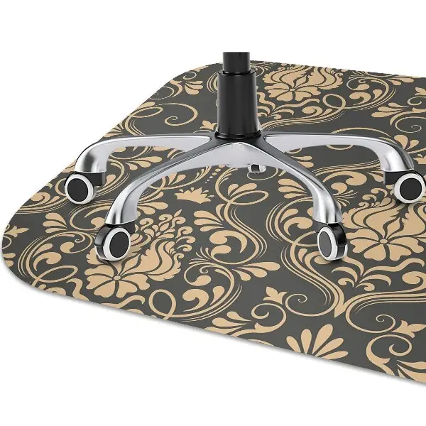 Tapis pour chaise de bureau Ornement doré
