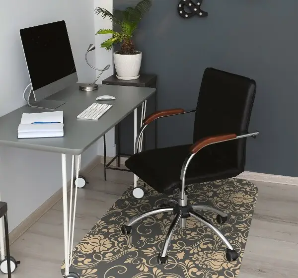 Tapis pour chaise de bureau Ornement doré