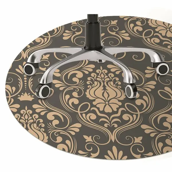 Tapis pour chaise de bureau Ornement doré