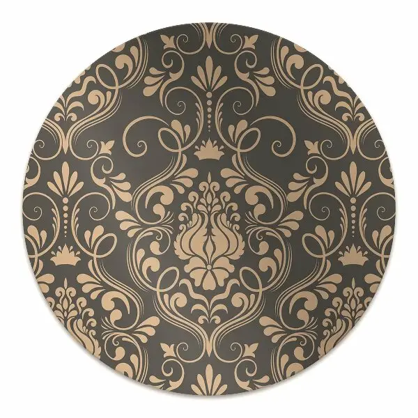 Tapis pour chaise de bureau Ornement doré