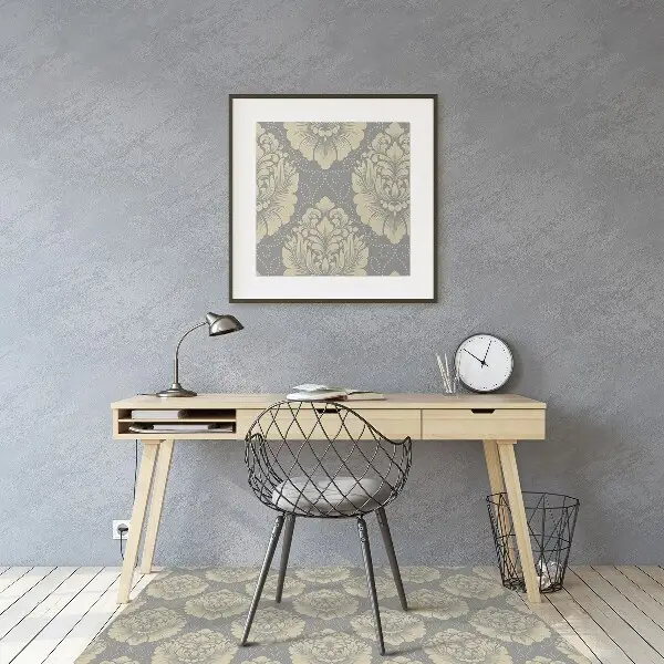 Tapis protège sol Motif damassé