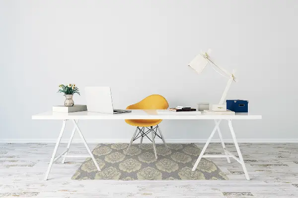 Tapis protège sol Motif damassé