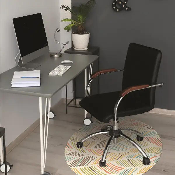 Tapis fauteuil bureau do biura Vagues abstraites