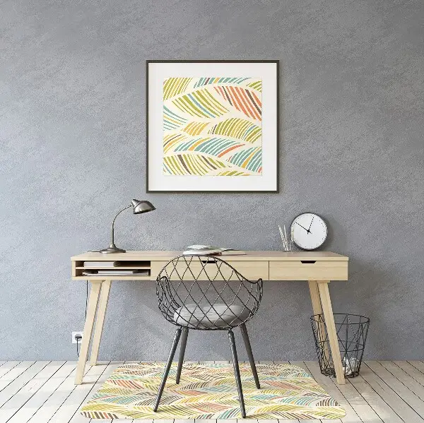 Tapis fauteuil bureau do biura Vagues abstraites