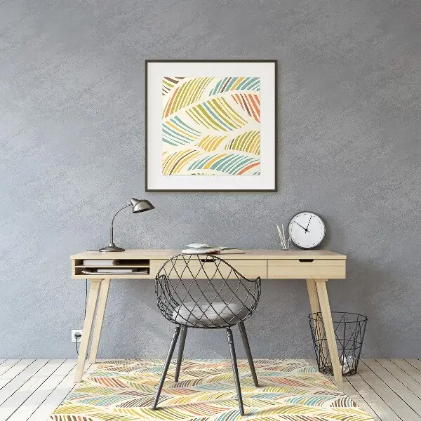 Tapis fauteuil bureau do biura Vagues abstraites
