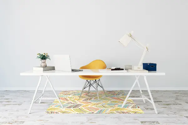 Tapis fauteuil bureau do biura Vagues abstraites