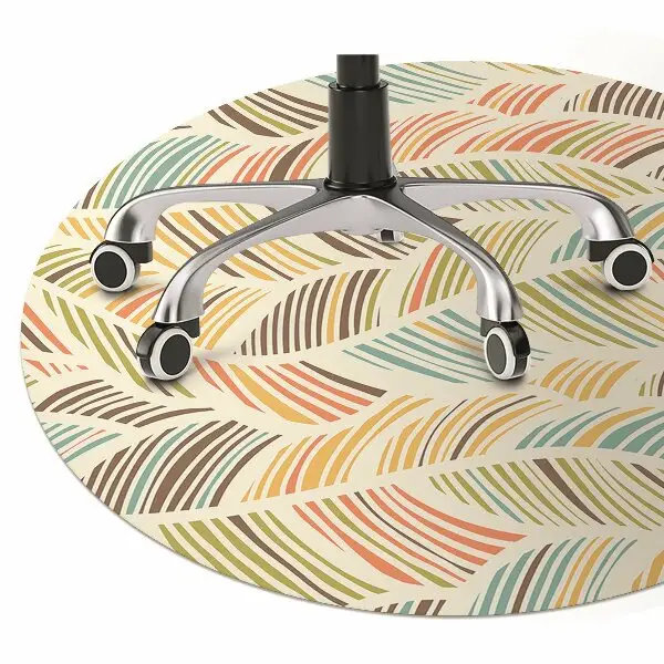 Tapis fauteuil bureau do biura Vagues abstraites