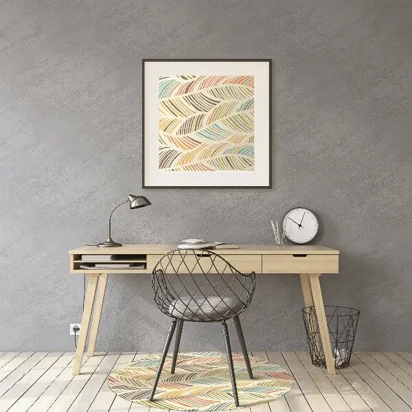 Tapis fauteuil bureau do biura Vagues abstraites