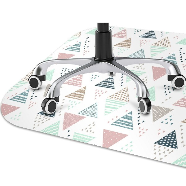 Tapis fauteuil bureau do biura Triangles dessinés