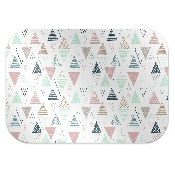 Tapis fauteuil bureau do biura Triangles dessinés