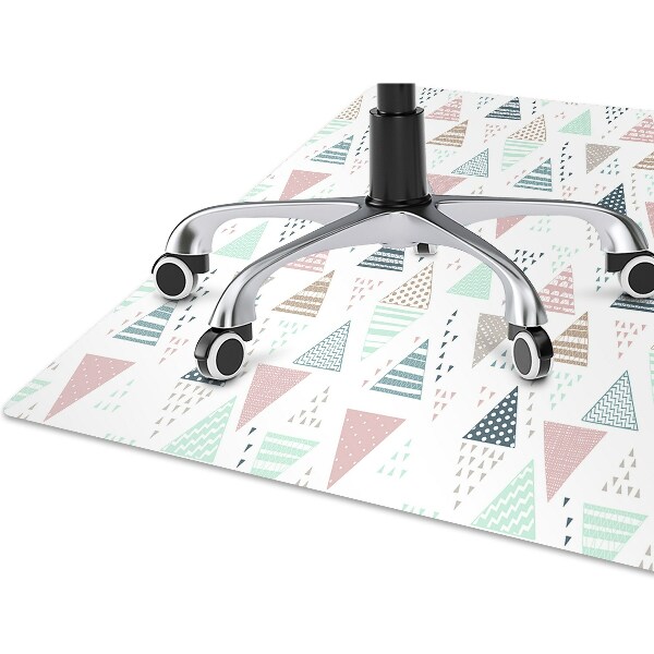 Tapis fauteuil bureau do biura Triangles dessinés