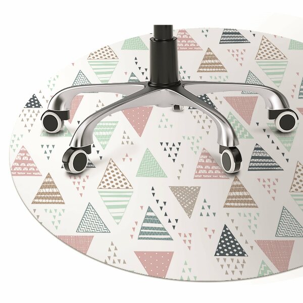 Tapis fauteuil bureau do biura Triangles dessinés