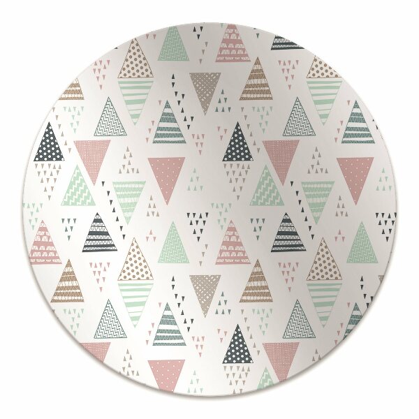 Tapis fauteuil bureau do biura Triangles dessinés