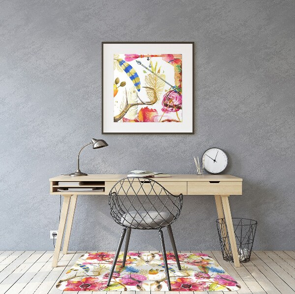 Tapis fauteuil bureau do biura Motifs indiens