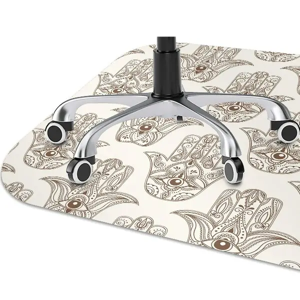 Tapis pour chaise de bureau Symbole brun