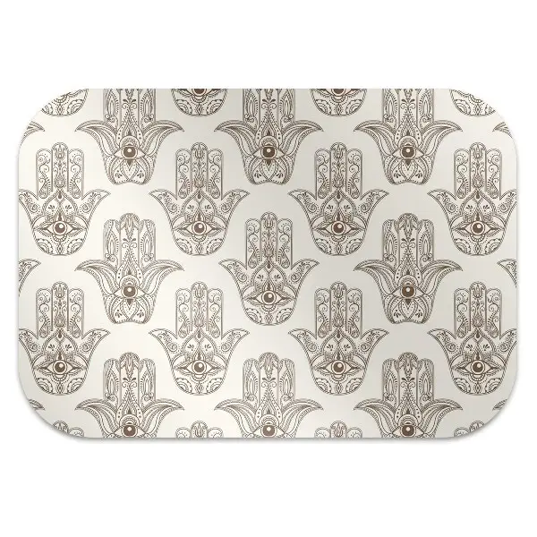 Tapis pour chaise de bureau Symbole brun