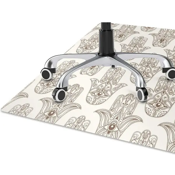 Tapis pour chaise de bureau Symbole brun