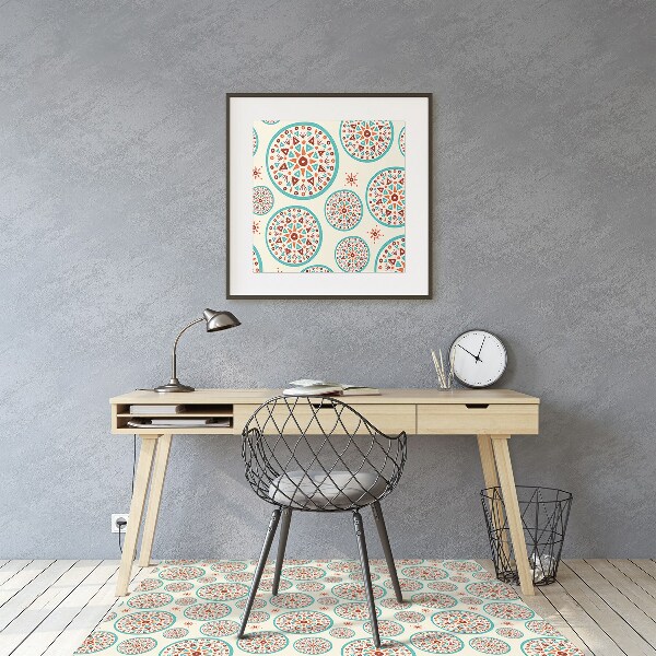 Tapis de chaise de bureau Art indien
