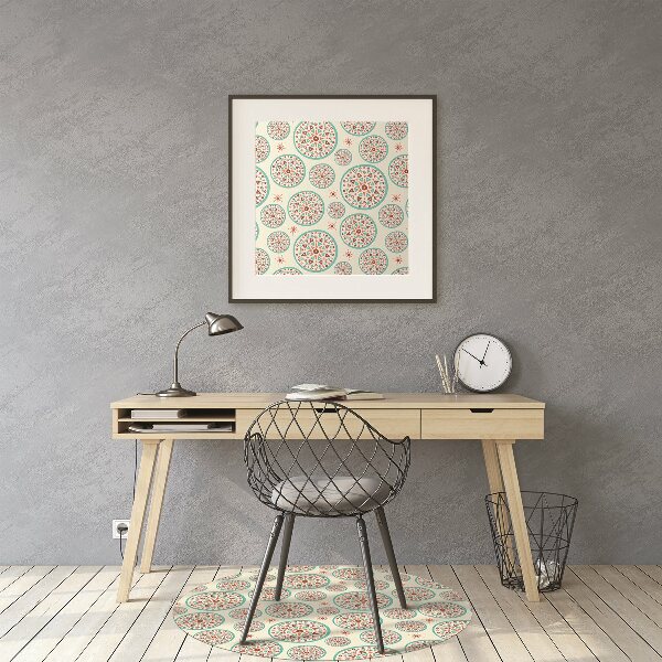 Tapis de chaise de bureau Art indien
